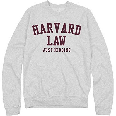 PREMIUM HOODIE JAKET SWEATER HARVARD LAW JUST KIDDING - JACKET HARVARD UNIVERSITY 005