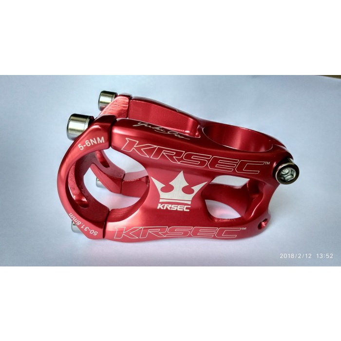 KRSEC Stem MTB Premium Alloy Red - Stem Aluminium Sepeda Gunung
