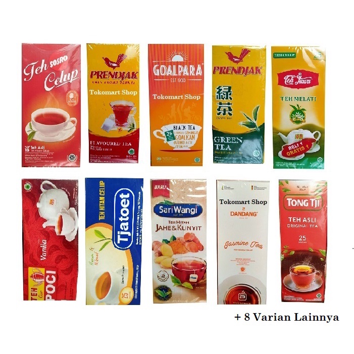 

ANEKA TEH CELUP - WALINI - TONG TJI - POCI - SOSRO - SARIWANGI - DANDANG - TJATOET - PRENDJAK Prenjak - JAWA - GOALPARA - Indonesia Tea - Tokomart Shop