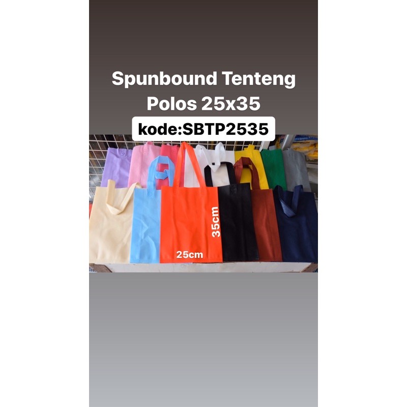 

tas kain souvenir snack ultah size 25x35cm model tenteng bahan kain spunbound isi 12