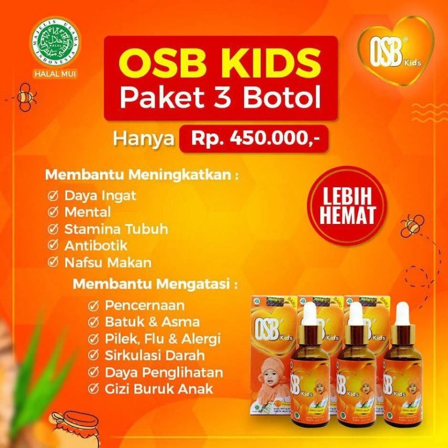 

OSB Vitamin Otak Anak Dan Dewasa Membantu Meningkatkan Kecerdasan Otak Dan Membantu Speech Delay