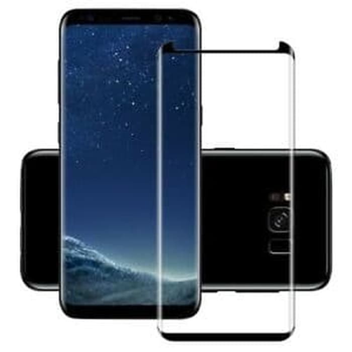 Tempered Glass Full Cover List For Samsung S8 dan S8 Plus Blue
