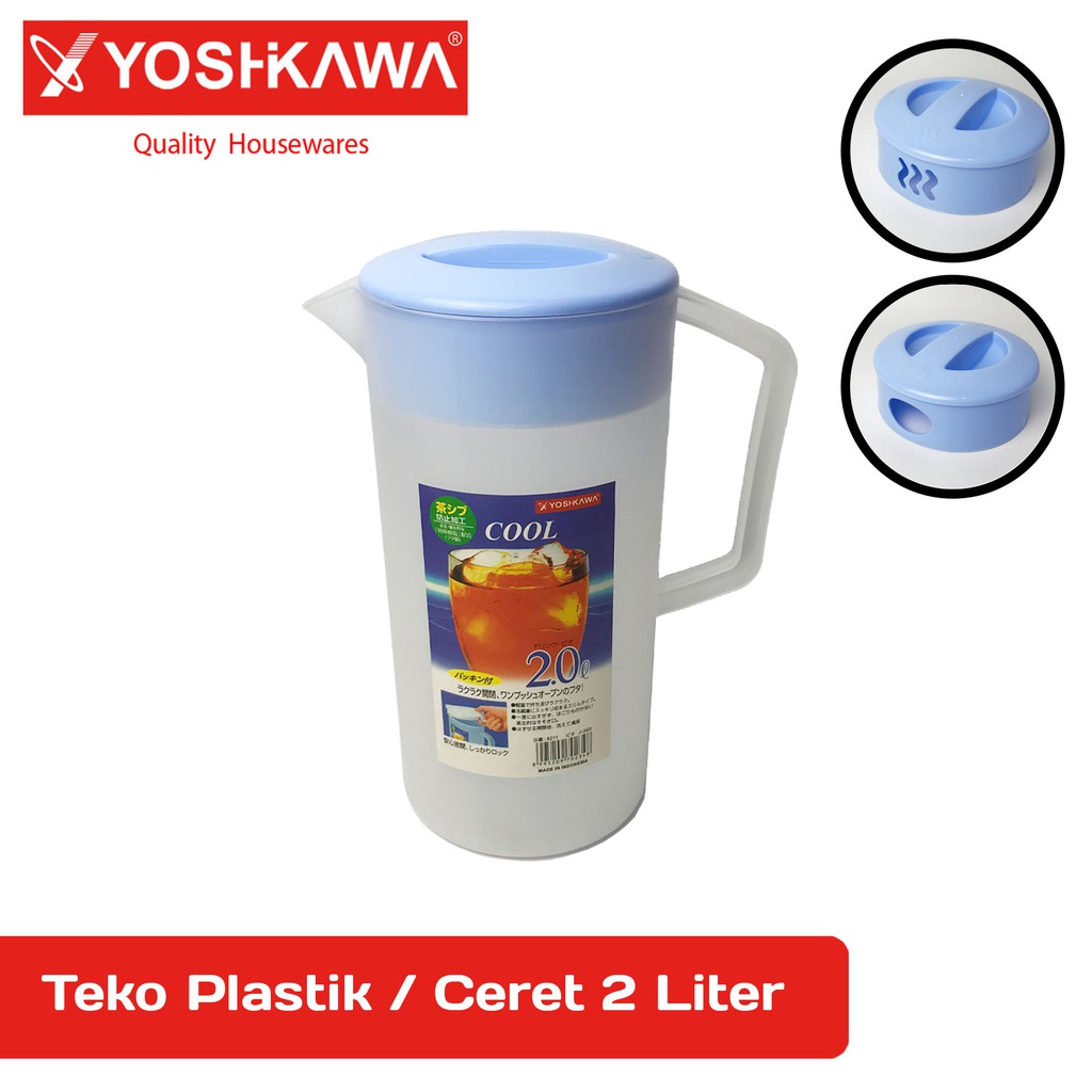 

YOSHIKAWA Ceret Plastik Teko Plastik 2 Lt Tempat Air Minum Plastik EVL-J-303