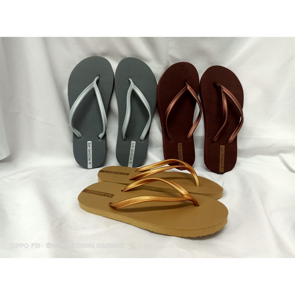 Sandal jepit wanita SUN SWALLOW TOKYO size 9.5 10 10.5 setara size 38 39 40 41-1