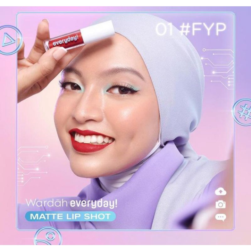 ✿ELYSABETHME✿ Wardah Everyday Lip Shot lip cream ombre glossy