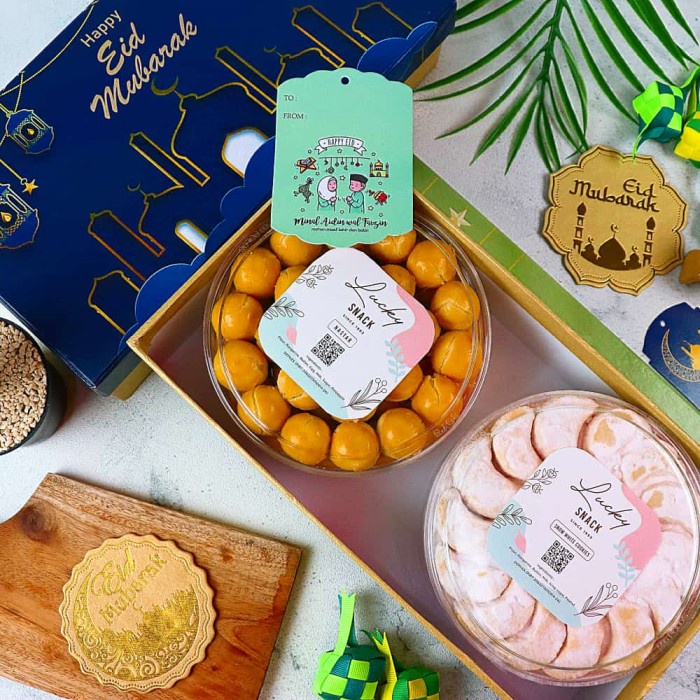 

Giftbox / Box / Hampers / Parcel Natal Imlek Lebaran Premium Wisman - Nastar + Putri