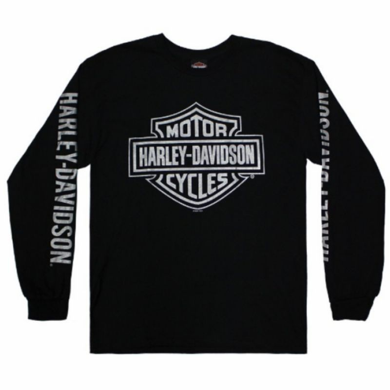 ⭐️⭐️⭐️⭐️⭐️BAJU Kaos Tshirt Pria Wanita Baju Lengan Panjang Motor Harley Davidson Cycles Keren / BAHA