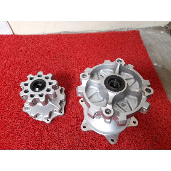 SEPASANG TROMOL LENGKAP DEPAN BELAKANG HONDA CRF 150 ORIGINAL COPOTAN MOTOR CRF