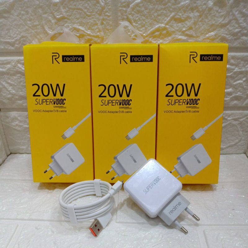 Charger supervooc Realme fast charging 4A 20 watt micro usb