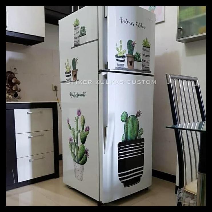Flash Sale Stiker Kulkas 2 Pintu Kaktus Jumbo