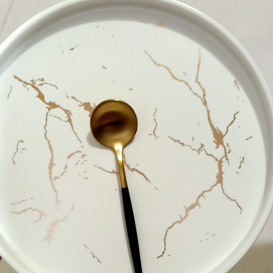 [satuan] Cutlery Set Sendok Garpu Pisau Alat Makan Mewah