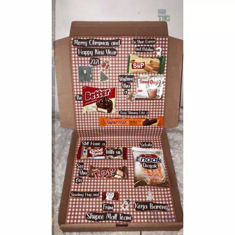

SNACK BOX GIFT I KADO ULANG TAHUN | KADO PACAR | KADO UNIK | BOX KEKINIAN | BOX KERTAS KADO