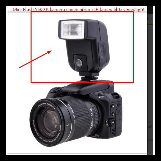{BISA COD} Mini Flash 5600 K kamera canon nikon SLR lampu blitz speedlight CUCI GUDANG Kode 1053
