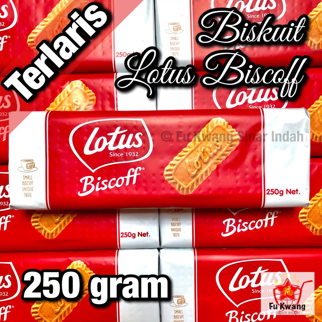 Lotus Biscoff Biscuit Biskuit Caramel Karamel 250 gram