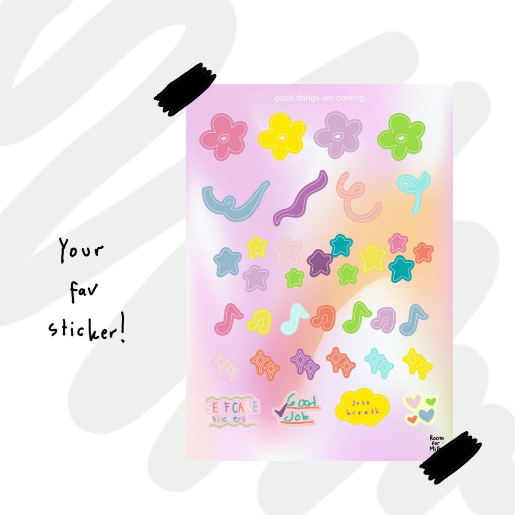 

Sticker: Cutie colorful deco /batch.2