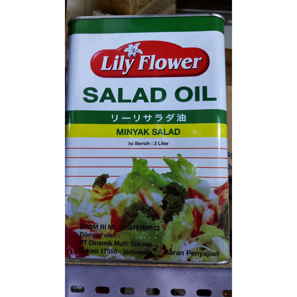 Salad Oil / Minyak Salad Lily Flower kemasan 3 Liter