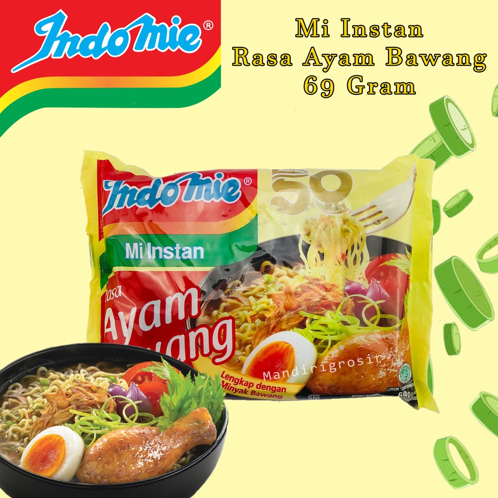 Mie Instan * Indomie * Ayam Bawang * 69g