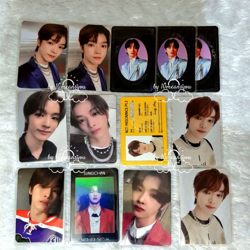 [BACA DESKRIPSI] Photocard Official NCT 2020 Resonance Yearbook Card Departuere Trading Card Holo 90s Love Sungchan YB TC PC