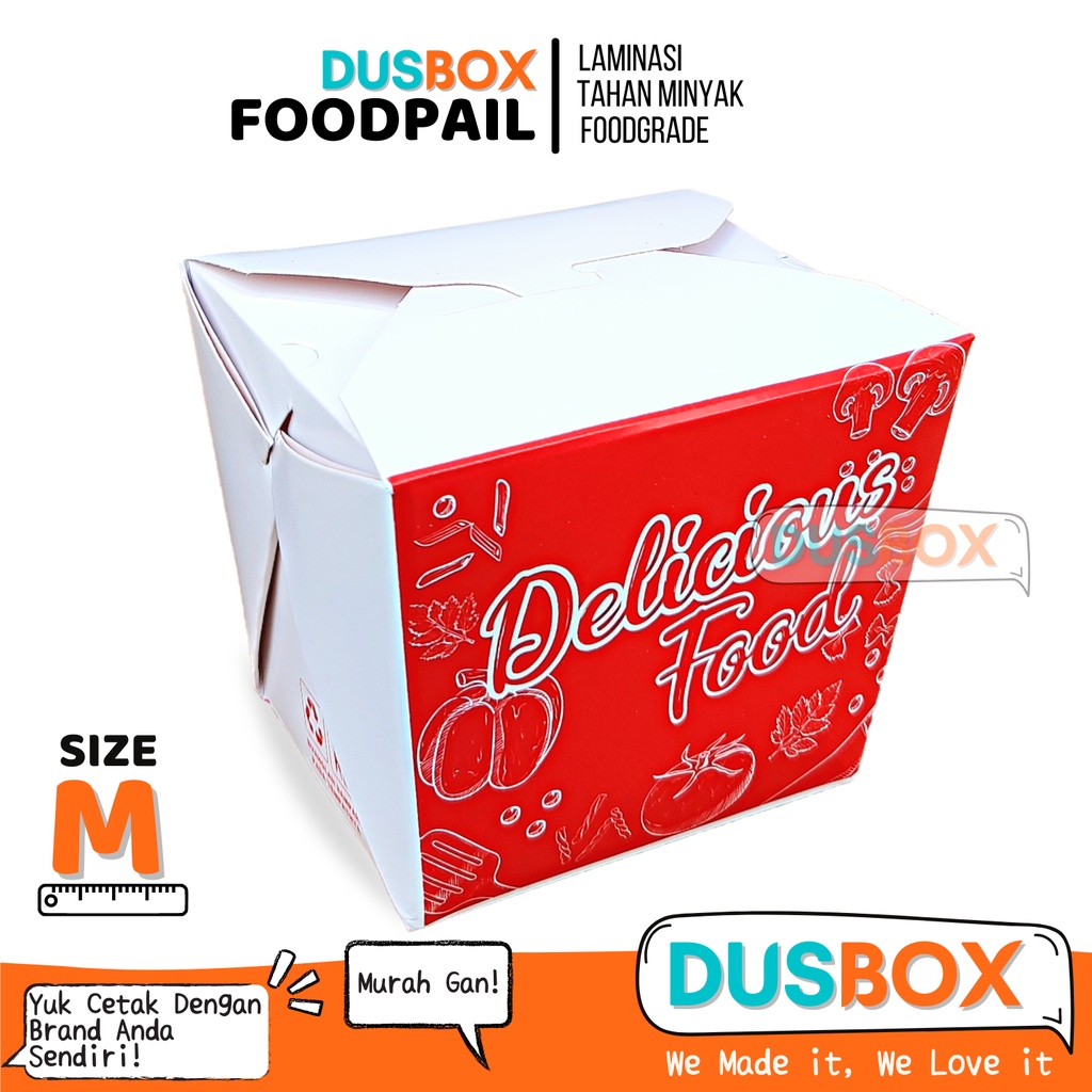 RICE BOX M / RICE BOX PAPER / KEMASAN RICE BOX MOTIF / FOOD PAIL /BOX FOODPAIL / KEMASAN FOOD PAIL /