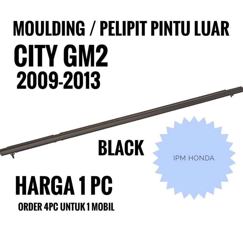 TM0 Pelipit Karet Pintu Kaca Luar Honda City GM2 2009 2010 2011 2012 2013