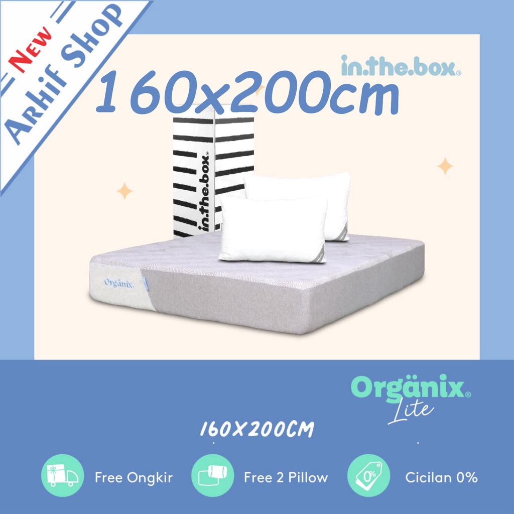 inthebox ORGANIX LITE 160x200x28 (Queen) Kasur Busa in the box