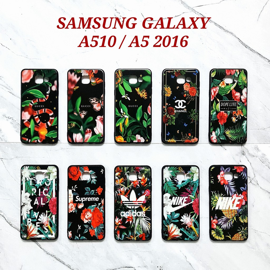 SAMSUNG A510 A5 2016 A520 A5 2017 A8 A8 PLUS J5 2015 J7 DUO J7 PRO PLUS - FLOWER Case Full UV Glossy