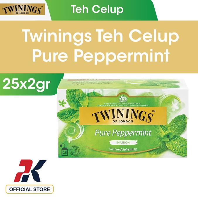 

(BISA COD) Twinings Teh Celup Pure Peppermint 25x2gr TERBAIK Kode 313