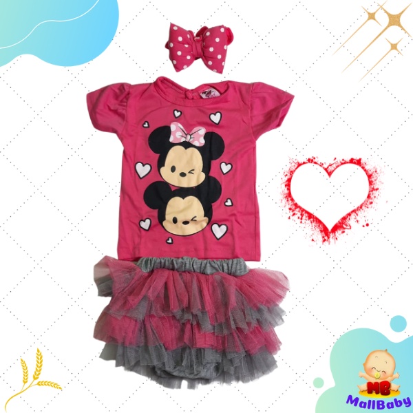 Baju Bayi Perempuan 0 3 6 9  Setelan Celana Tutu Bayi Perempuan Cantik Lucu