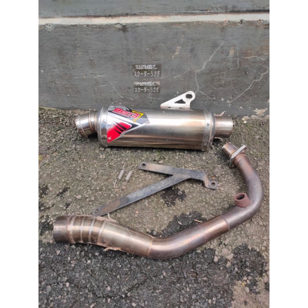 knalpot best3 origanal Vespa iget