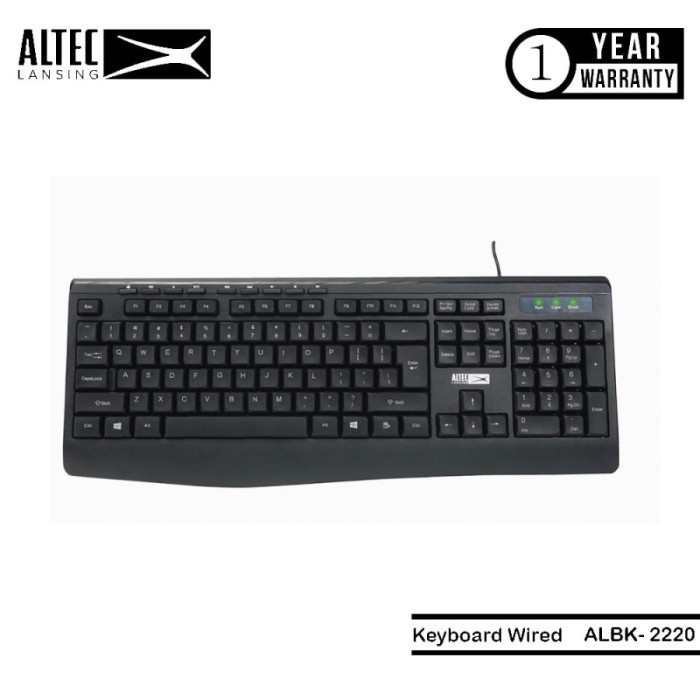 Altec Lansing Keyboard Wired ALBK6220