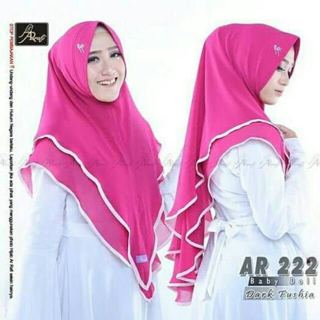 Khimar Listy Hijab Ar Rafi Ar 222