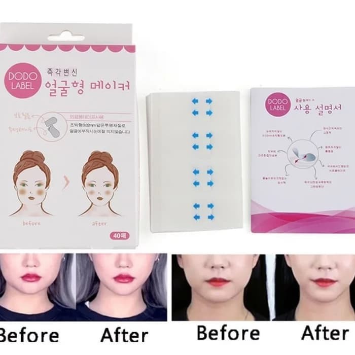 TBI Korea Face Lifting 40pcs Instant Tape Slim V Line Muka Tirus Ramping