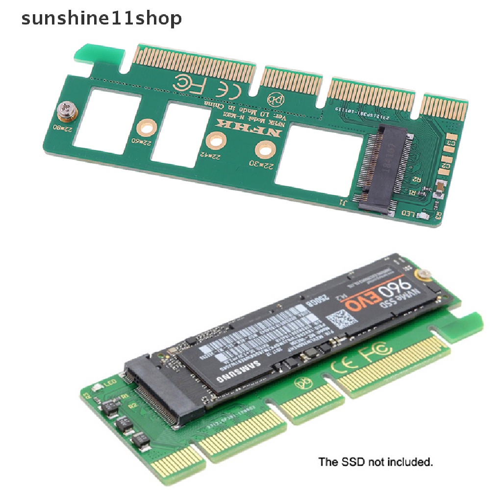 Sho Adaptor Konverter NVMe M.2 NGFF SSD Ke PCI-E express 3.0 16x x4