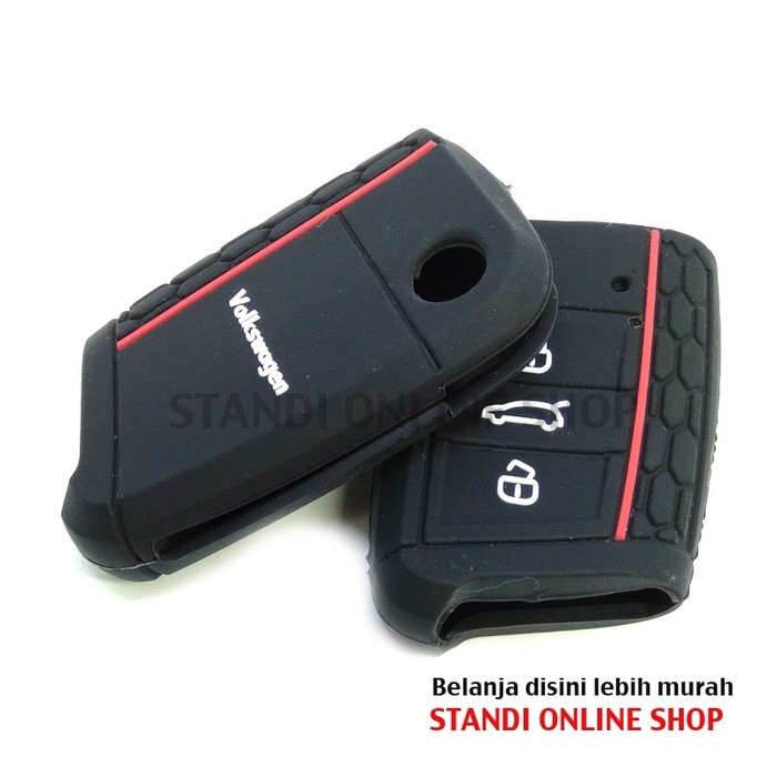 Kondom Kunci Silikon Remote Flip Key Volkswagen VW Golf