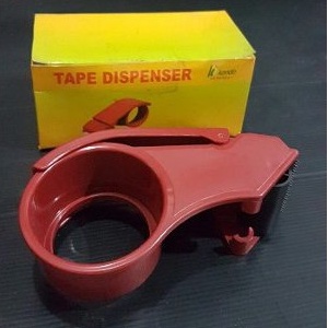 Dispenser Lakban Tape Dispenser 2 inch Cutter 2&quot; Tempat Isolasi 2inch Merk KONDO warna Merah Alat Pemotong Potong Lakban