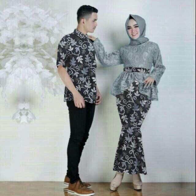 JC RESTOCK Cp annisa / Couple batik bella / Baju pasangan kebaya batik (ada 6 warna)