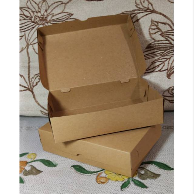 

Box Bakery Kue Pie Martabak Kraft Coklat 1pcs uk.19,5x13x5cm