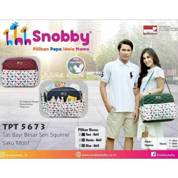 SNOBBY TAS Bayi SWAN Series Line Series KECIL DAN MEDIUM TPT5971 TPT5972 TPT 1672