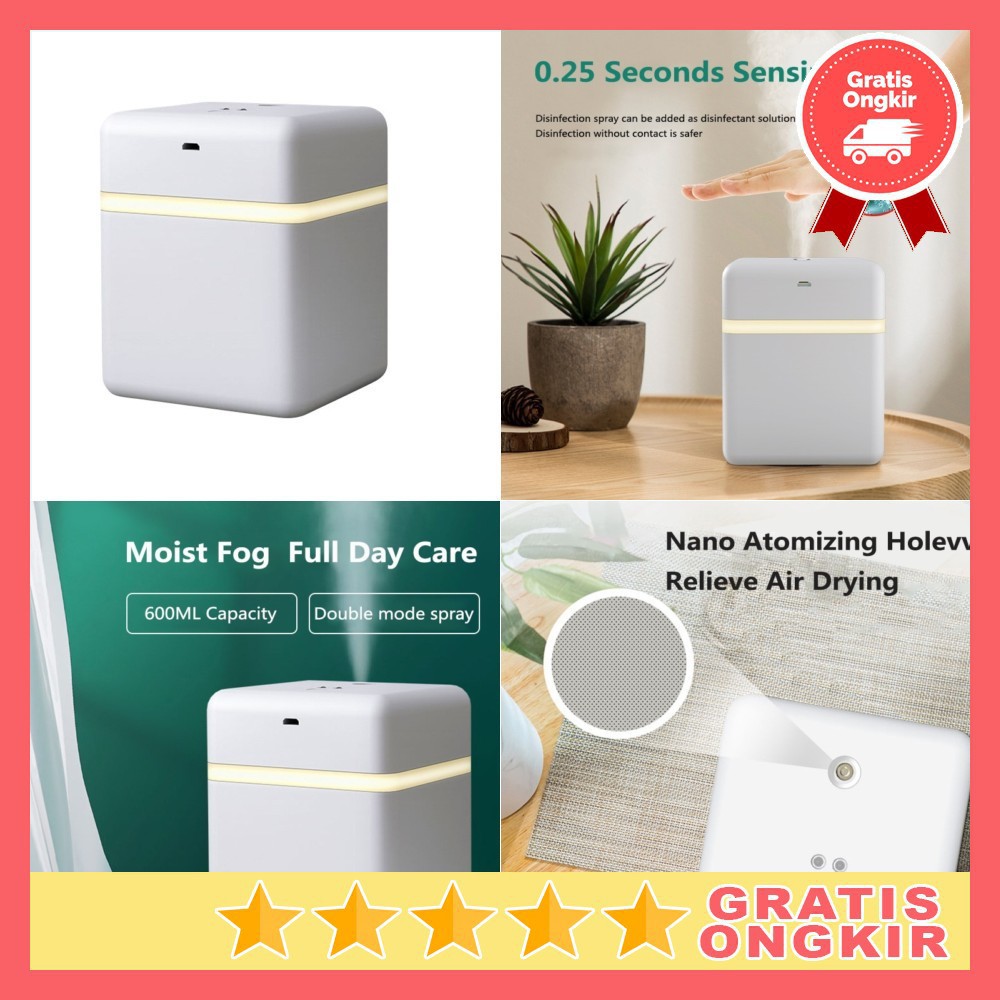 Grab Medan Smart Automatic Intelligent Induction Sprayer Alcohol Disinfection Hand Sanitizer 60