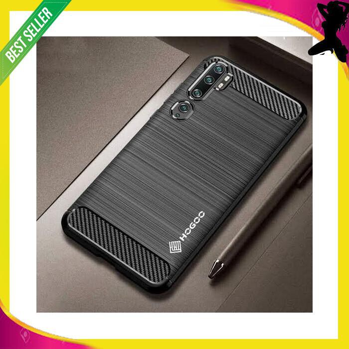 CASE IPHONE 11 PRO MAX HOGOO SLIM CARBON CASING SILIKON SOFTCASE