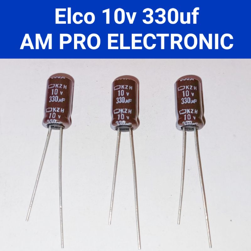 Elco 10v 330uf Elko 330uf 10v Coklat Original