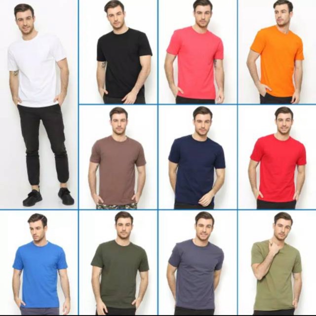 Kaos polos katun 100% GTMAN . GROSIR 