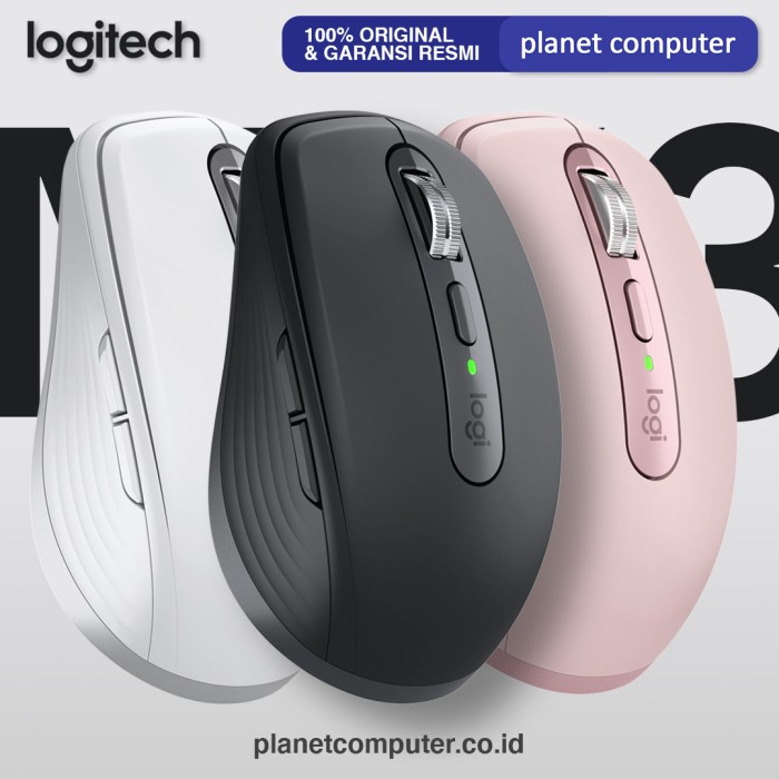 Logitech MX Anywhere 3 Mouse Wireless Mouse Bluetooth Garansi Resmi