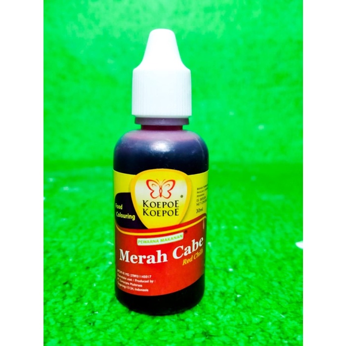 

Ht6362D Pewarna Makanan Merah Cabe Koepoe-Koepoe 30 Ml / Pewarna Merah Cabe Ht5