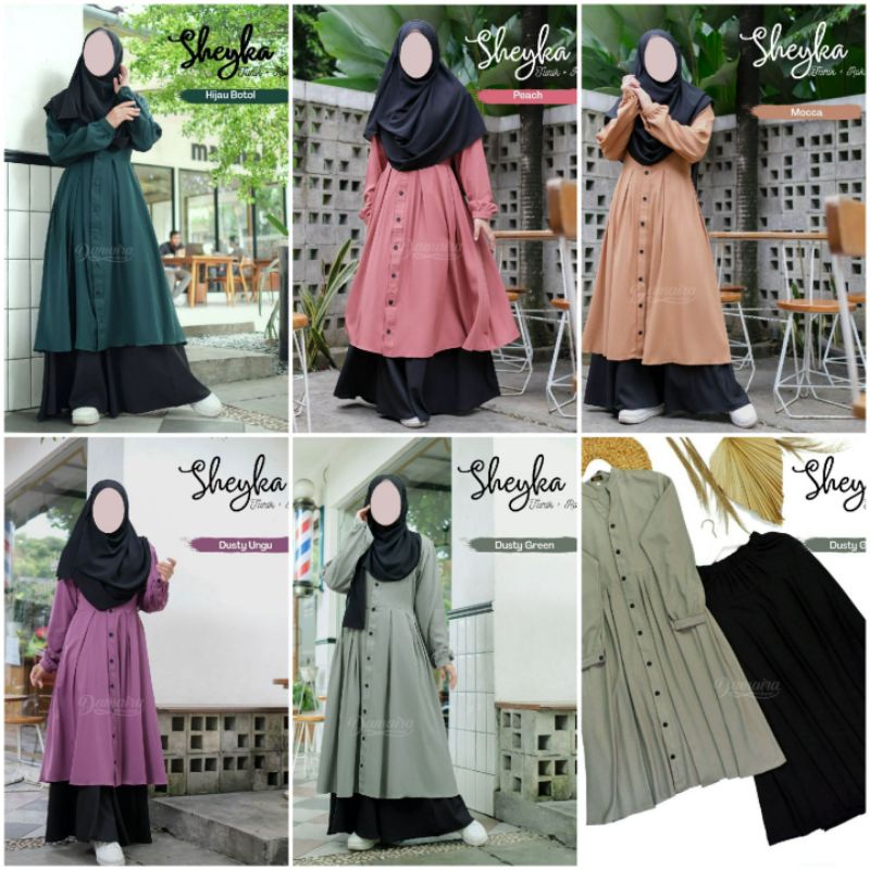 DAMAIRA - Set Tunik Sheyka By Damaira Tunik set Rok Bahan ITY CREPE size XL