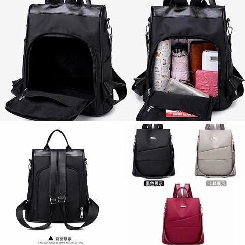 Ransel Nylon Backpack Wanita Import Waterproof