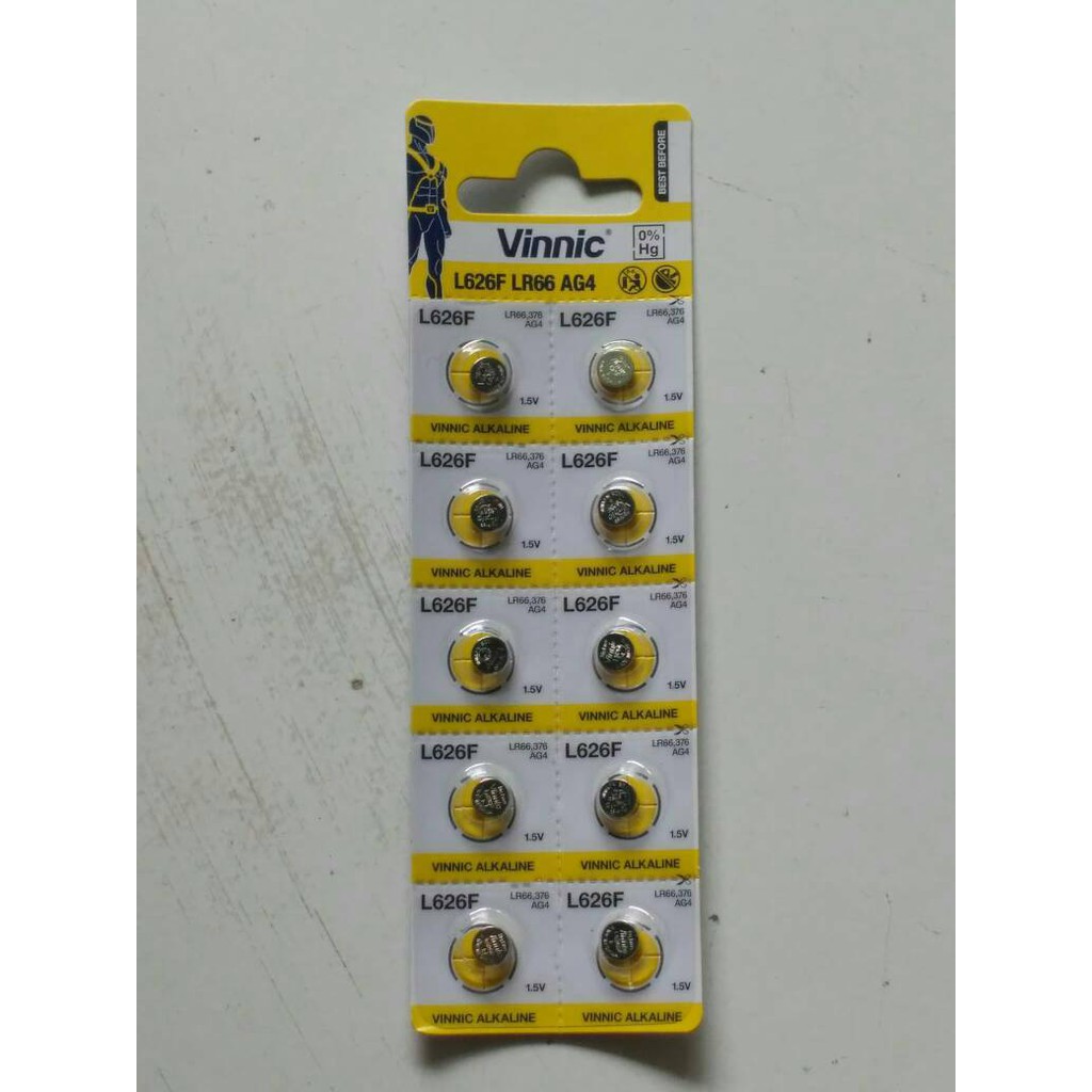 Baterai Batre Jam Vinnic L626F SR626SW SR 626 SW AG4