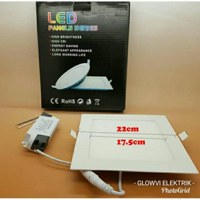 Downlight led panel inbow 18 watt kotak/ib led panel 18 watt kotak