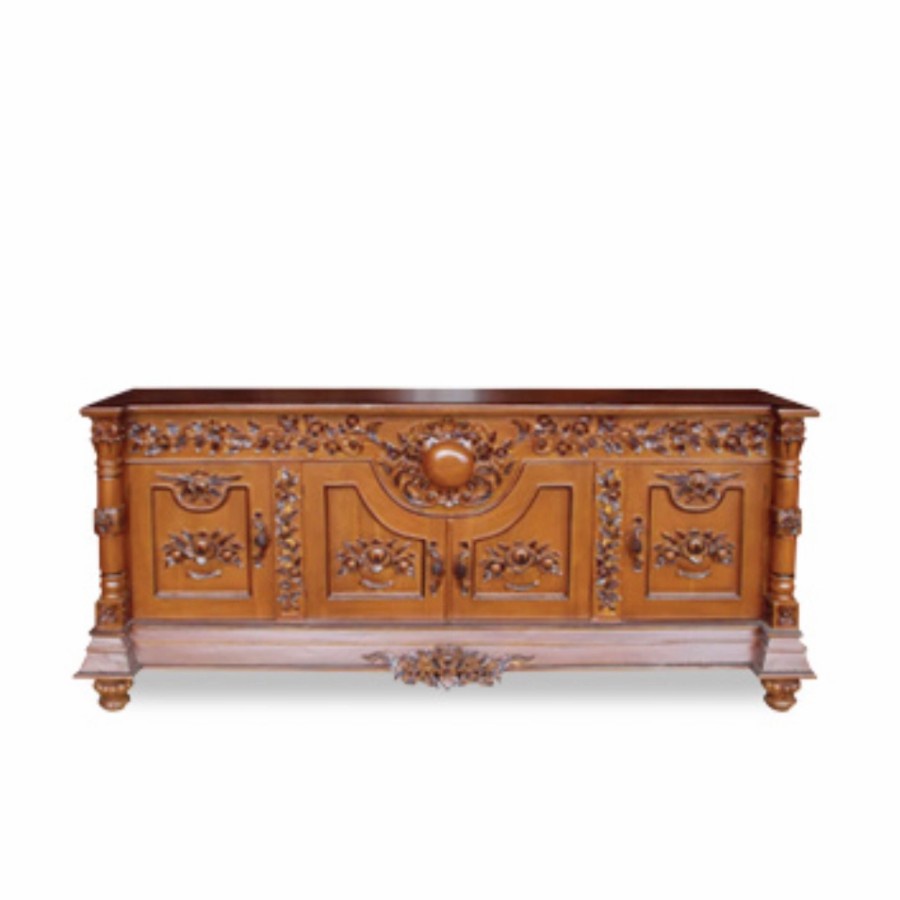 Bufet Meja TV Rembulan- Konsul - BUFFET Kayu Jati Jepara