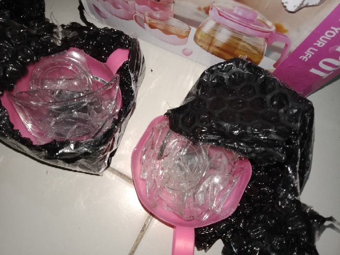 Tea Pot Set 5 In 1 /teko Set /teko Kaca/ Cangkir Kopi/ Teapot